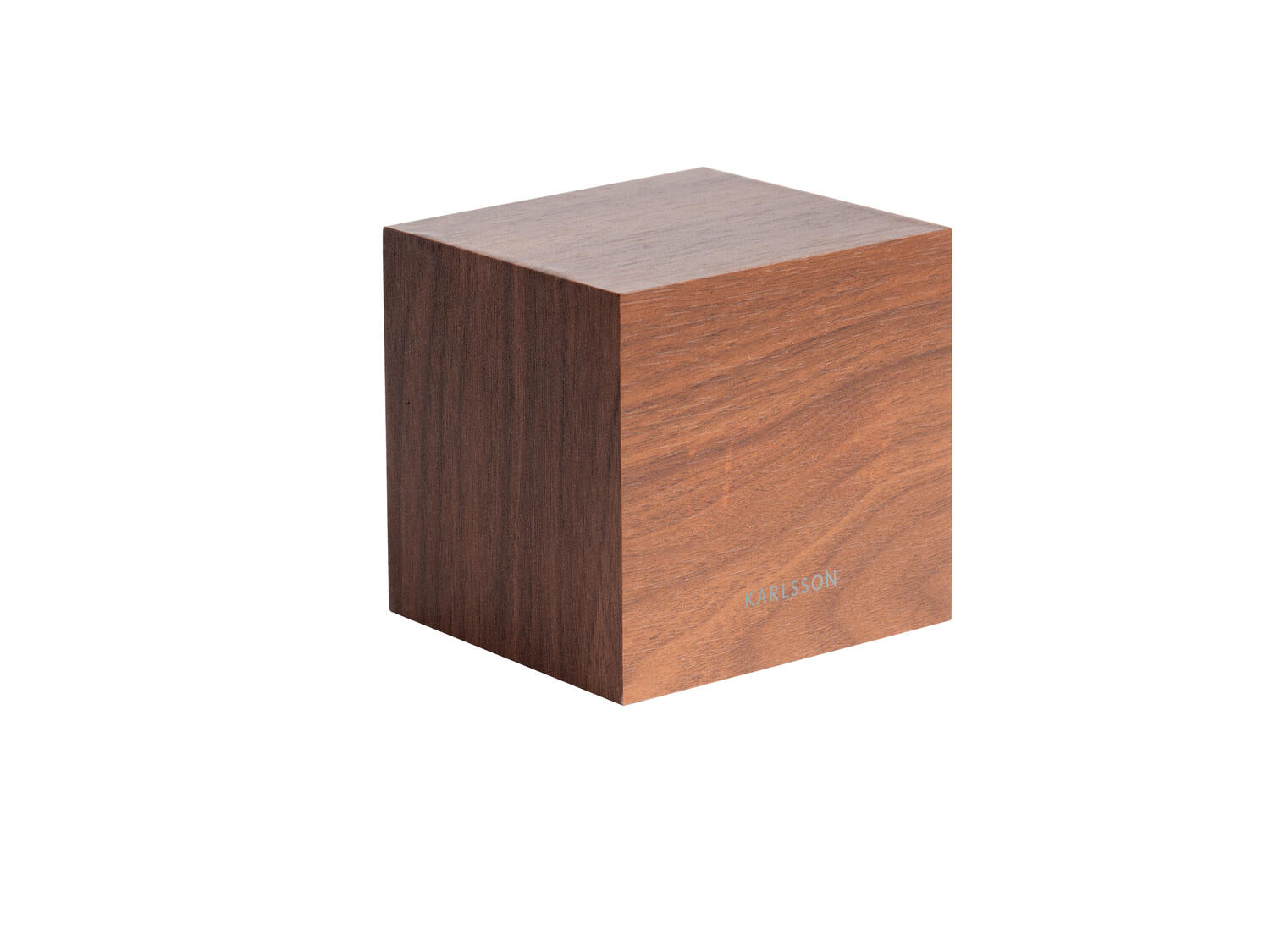 Mini Cube vækkeur - brun